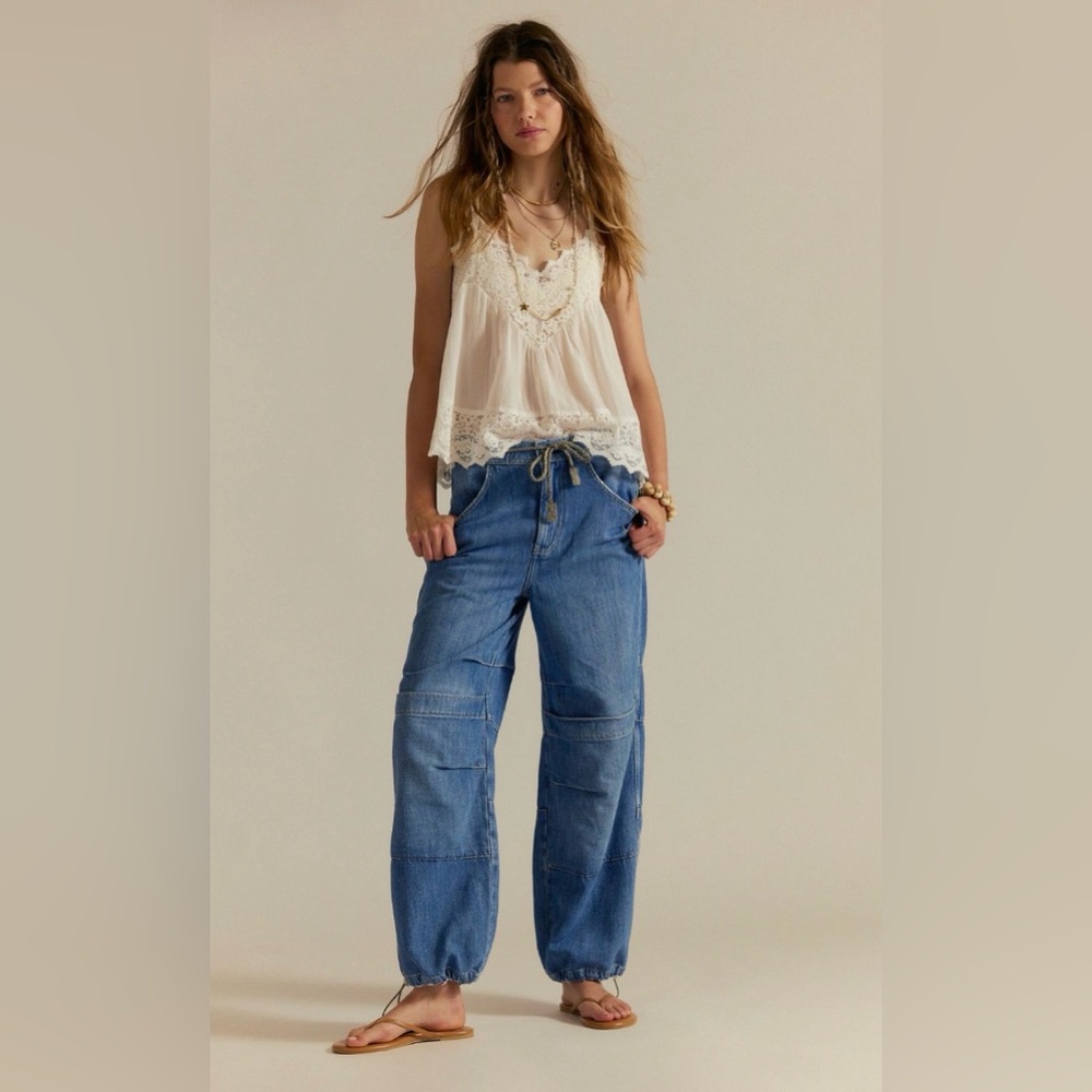 NWT We The Free Logan Cinched Cargo Jeans ~Harper~